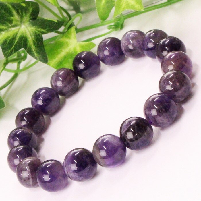 【厳選 一点物 11mm】アメジスト ブレスレット Amethyst アメシスト 紫水晶 アメジスト ブレスレット 腕輪 Bracelet ブレスレッド アメジストブレスレット メンズ レディース 人気 おすすめ 天然石 海外直輸入 アメジスト