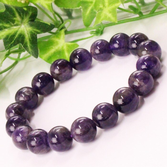 【厳選 一点物 11mm】アメジスト ブレスレット 紫水晶 Amethyst アメシスト アメジスト ブレスレット Bracelet ブレスレッド 腕輪 アメジストブレスレット パワーストーン ブレスレット 天然石 メンズ レディース 人気 アメジスト