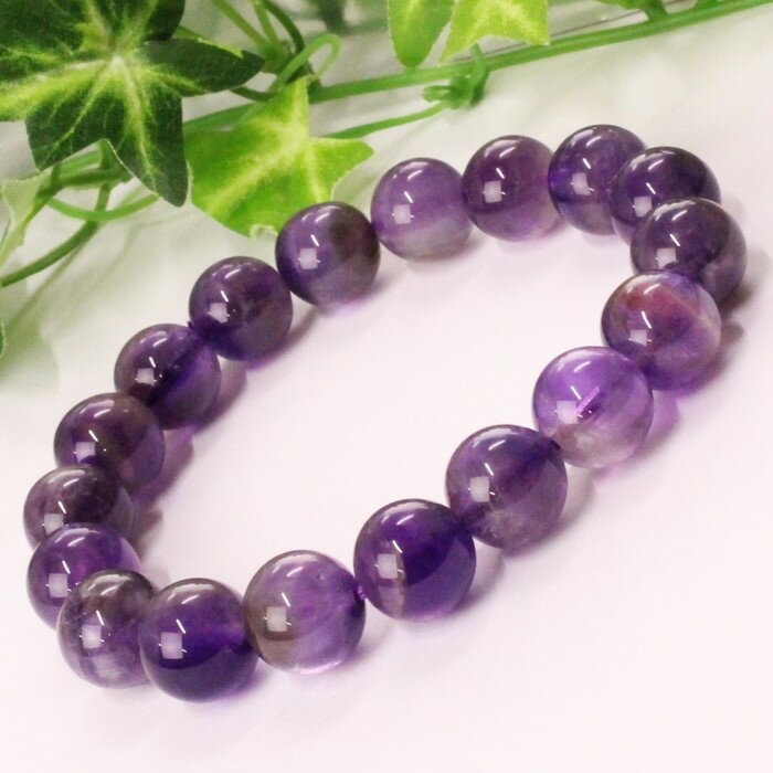 【厳選 一点物 11mm】アメジスト ブレスレット 紫水晶 Amethyst アメシスト アメジスト ブレスレット Bracelet ブレスレッド 腕輪 アメジストブレスレット メンズ レディース 一点物アイテム 天然石 アメジスト