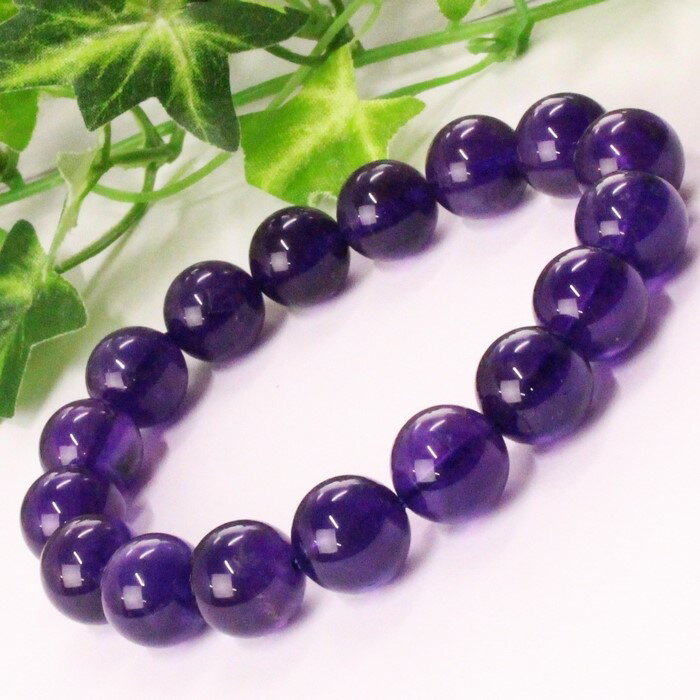 天然石 【厳選 一点物 11mm】アメジスト ブレスレット アメシスト Amethyst 紫水晶 アメジスト ブレスレット Bracelet ブレスレッド 腕輪 アメジストブレスレット パワーストーン ブレスレット 天然石 メンズ レディース 人気 アメジスト