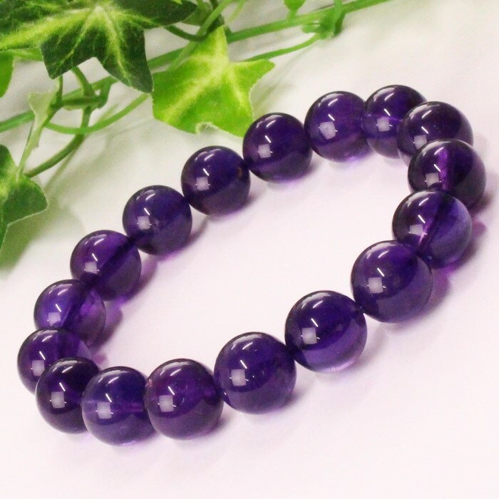 【厳選 一点物 11mm】アメジスト ブレスレット アメシスト Amethyst 紫水晶 アメジスト ブレスレット Bracelet ブレスレッド 腕輪 アメジ...