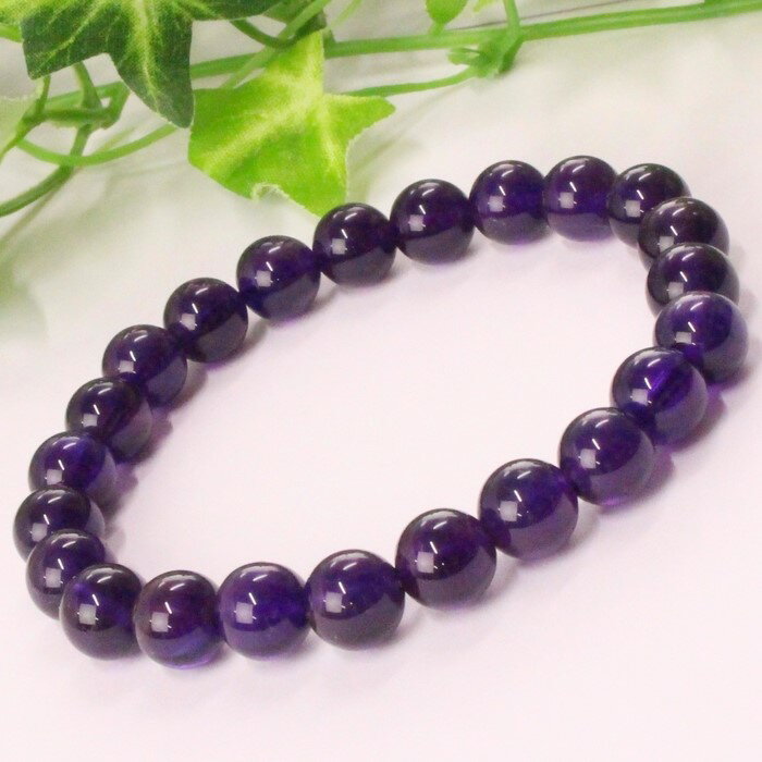 【厳選 一点物 8mm】アメジスト ブレスレット アメシスト Amethyst 紫水晶 アメジスト ブレスレット 腕輪 Bracelet ブレスレッド アメジストブレスレット パワーストーン ブレスレット 人気 おすすめ 天然石 海外直輸入価格 アメジスト