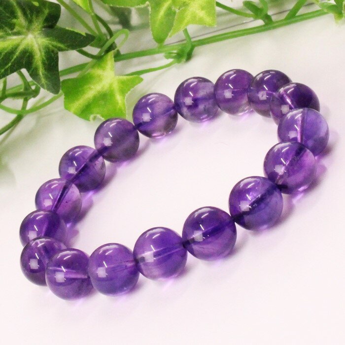 【厳選 一点物 11mm】アメジスト ブレスレット アメシスト Amethyst 紫水晶 アメジスト ブレスレット 腕輪 Bracelet ブレスレッド アメジストブレスレット 天然石 ブレスレット パワーストーン 限定 一点物 アメジスト