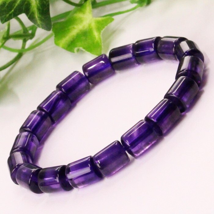 【厳選 ブラジル産 一点物 7mm】アメジスト ブレスレット アメシスト Amethyst 紫水晶 アメジスト ブレスレット 腕輪 Bracelet ブレスレッド アメジストブレスレット パワーストーン ブレスレット 天然石 メンズ レディース 人気 アメジスト