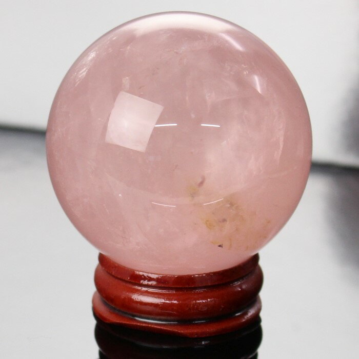 【52mm】ローズクォーツ 丸玉 紅水晶 ピンク Rose Quartz ローズクォーツ 原石 置物 水晶球 玉 球体 球 大玉 丸玉 ローズクォーツ丸玉 天然...
