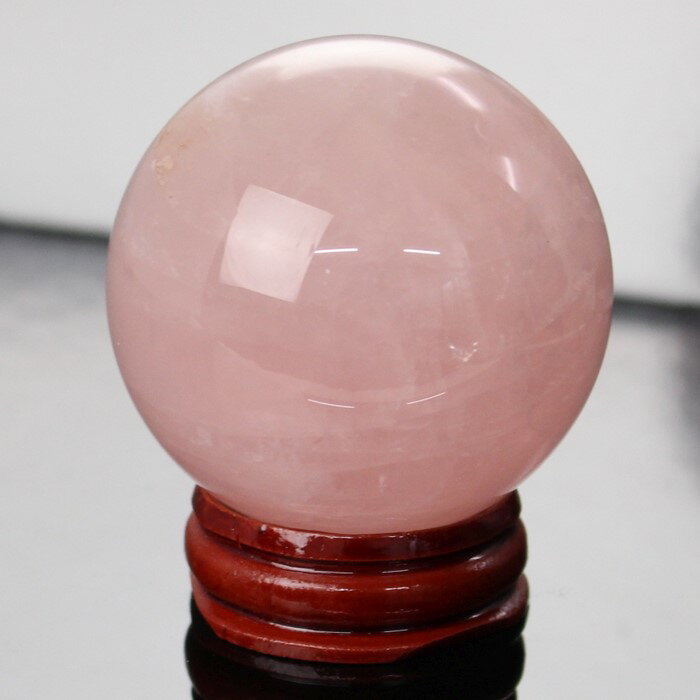 【49mm】ローズクォーツ 丸玉 Rose Quartz 紅水晶 ピンク ローズクォーツ 原石 Circle Ball 玉 球体 水晶玉 球 置物 水晶球 大玉...