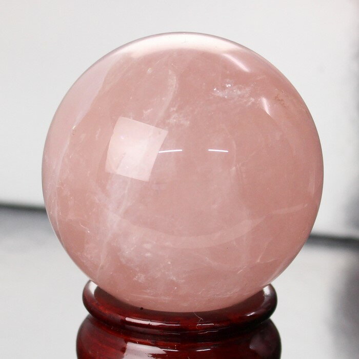 【53mm】ローズクォーツ 丸玉 紅水晶 ピンク Rose Quartz ローズクォーツ 原石 置物 水晶球 玉 球体 球 大玉 丸玉 ローズクォーツ丸玉 パワ...