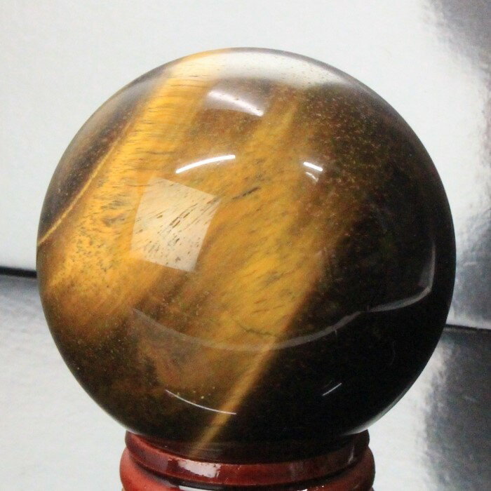 【大玉 54mm】タイガーアイ 丸玉 キャッツアイ 虎目石 金運 幸運 勝負運 虎 Tigereye タイガーアイ 原石 置物 水晶球 玉 球体 球 大玉 丸玉...