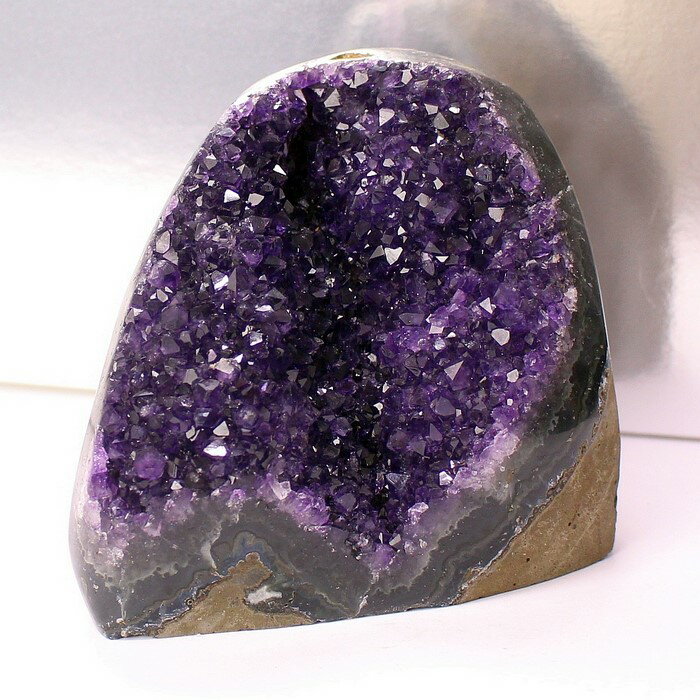 【濃紫が美しいウルグアイ産】アメジスト クラスター Amethyst ウルグアイ 紫水晶 アメジスト 原石 石 アメジストドーム ドーム 鉱石 アメジストクラス...