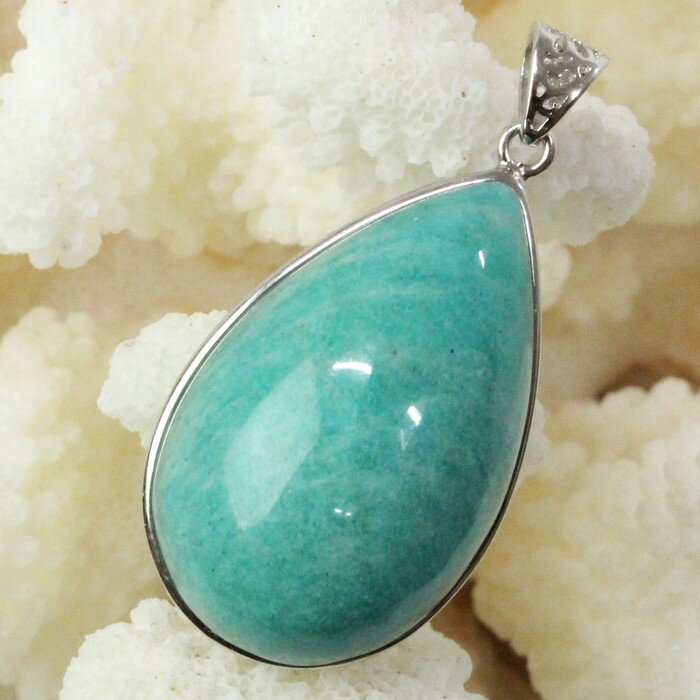 【天然石 ペンダントトップ 大粒】アマゾナイト ペンダント amazonite アマゾンストン アマゾナイト ペンダントトップ Necklace ネックレス アマゾナイトペンダント メンズ レディース 一点物アイテム 天然石 アマゾナイト