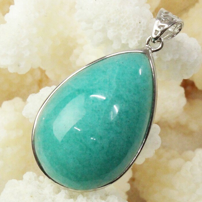 【天然石 ペンダントトップ 大粒】アマゾナイト ペンダント アマゾンジェイド アマゾナイト ペンダントトップ ネックレス ぺんだんと Pendant アマゾナイ...