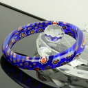 【一点物】ベネチアガラス バングル｜ベネチアン ベネチア グラス ガラス ブレスレット バングル Bracelet Breath 数珠 Bangle｜ メンズ レディース 一点物 パワーストーン ベネチアガラス【ポイント割引商品】