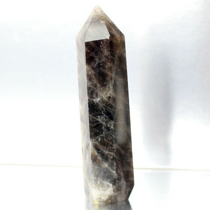 【一級品の輝き 厳選一点物】モリオン 黒水晶 ポイント 魔除け グッズ お守り 浄化 モリオン 置物 原石 柱 石 クラスター ポイント インテリア モリオン黒...