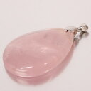 【天然石 ペンダントトップ 大粒】ローズクォーツ ペンダント 紅水晶 ピンク Rose Quartz ローズクォーツ ネックレス ペンダントトップ ローズクォー...