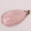 【天然石 ペンダントトップ 大粒】ローズクォーツ ペンダント Rose Quartz 紅水晶 ピンク ローズクォーツ ネックレス Pendant ローズクォーツ...