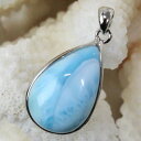 ラリマー ペンダント Larimar 曹灰針石 Pectolite ペクトライト ラリマー ネックレス ペンダントトップ Pendant ラリマーペンダント パ...