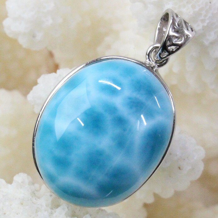 【最高品質一級品 厳選一点物】ラリマー ペンダント Larimar 曹灰針石 Pectolite ペクトライト ラリマー ネックレス ペンダントトップ ラリマーペンダント パワーストーン ネックレス 人気 おすすめ 天然石 海外直輸入価格 ラリマー