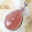 【一点物現物】ストロベリークォーツ ペンダント 水晶 Strawberry Quartz ストロベリークォーツ ペンダントトップ ストロベリークォーツペンダント...