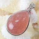 ストロベリークォーツ ペンダント 水晶 Strawberry Quartz ストロベリークォーツ ペンダントトップ Necklace ネックレス ストロベリーク...
