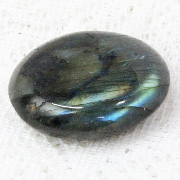 【一点物現物】ラブラドライト 原石 曹灰長石 Labradorite ラブラドライト お守り石 石 タンブル 原石 鉱石 鉱物 お守り 磨き原石【巾着袋付き】 ...