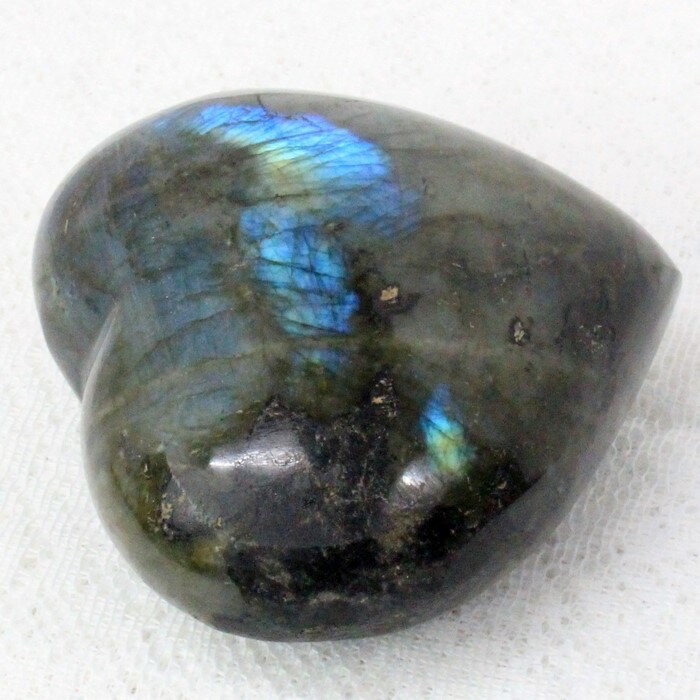 ラブラドライト 原石 ハート型 曹灰長石 Labradorite ラブラドライト お守り石 石 タンブル 原石 鉱石 鉱物 お守り 磨き原石 ラブラドライト原石 ハート型 パワーストーン 磨き原石 天然石 メンズ レディース 人気 ラブラドライト