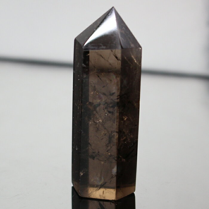  厳選品質 一点物 スモーキークォーツ ポイント カンゴーム スモーキー...