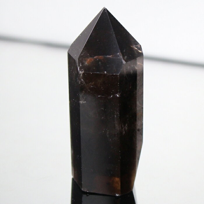  一級品の輝き 厳選一点物 スモーキークォーツ ポイント 煙水晶 カンゴ...