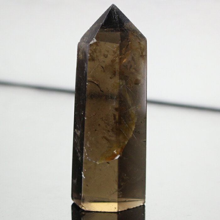  一級品の輝き 厳選一点物 スモーキークォーツ ポイント カンゴーム 煙...