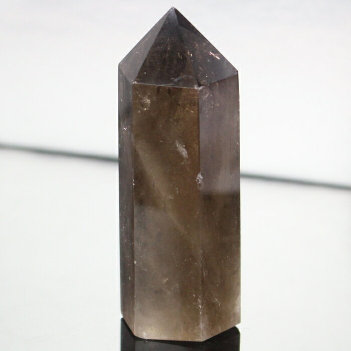  一級品の輝き 厳選一点物 スモーキークォーツ ポイント カンゴーム 煙...