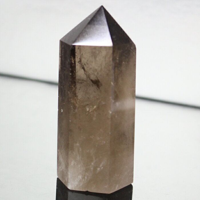  一級品の輝き 厳選一点物 スモーキークォーツ ポイント カンゴーム 煙...