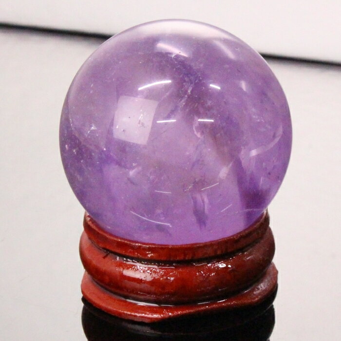 【クリア品質最高グレード一点物 34mm】アメジスト 丸玉 紫水晶 Amethyst アメジスト 原石 球体 水晶玉 玉 球 置物 台座 水晶球 丸玉 アメジス...