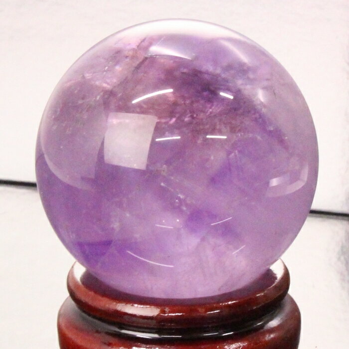 【一級品の輝き 厳選一点物 49mm】アメジスト 丸玉 Amethyst 紫水晶 アメジスト 原石 球体 水晶玉 玉 球 置物 台座 水晶球 丸玉 アメジスト丸...