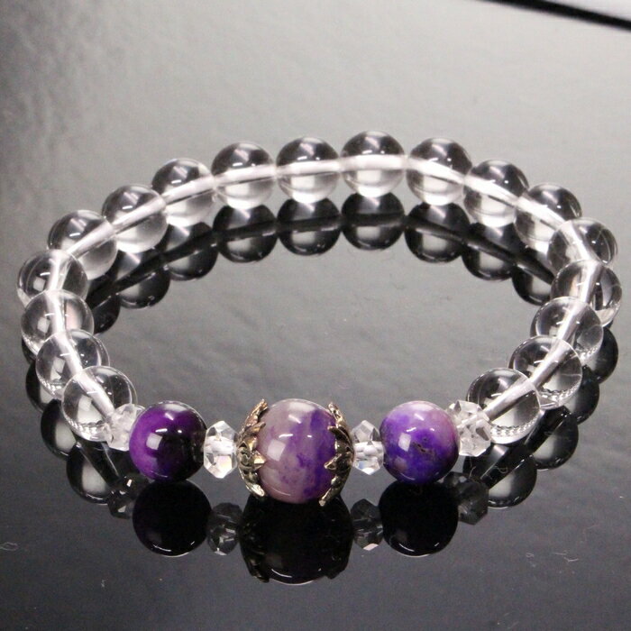 スギライト ブレスレット 杉石 スージーライト Sugilite スギライト ブレスレット Bracelet ブレスレッド 腕輪 スギライトブレスレット 天然石...
