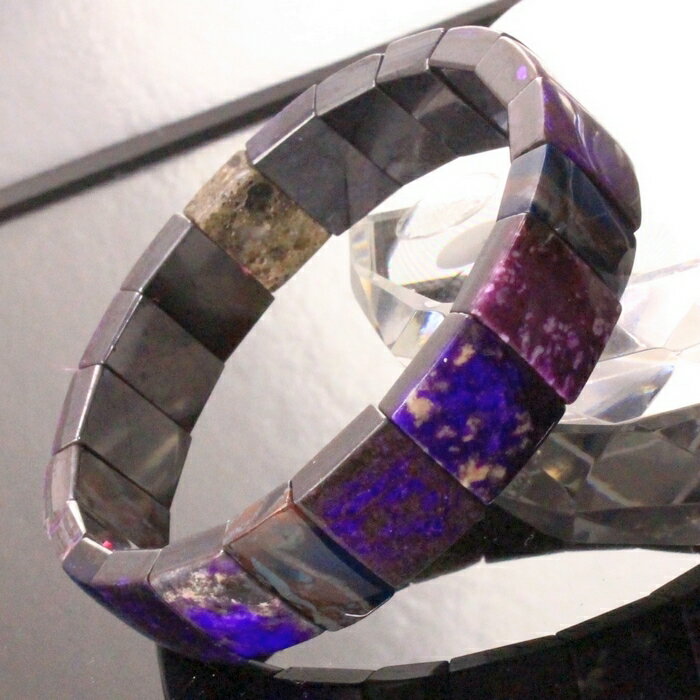【高品質一級品 一点物販売】スギライト ブレスレット バングル 杉石 スージーライト Sugilite スギライト ブレスレット 腕輪 スギライトブレスレット ...