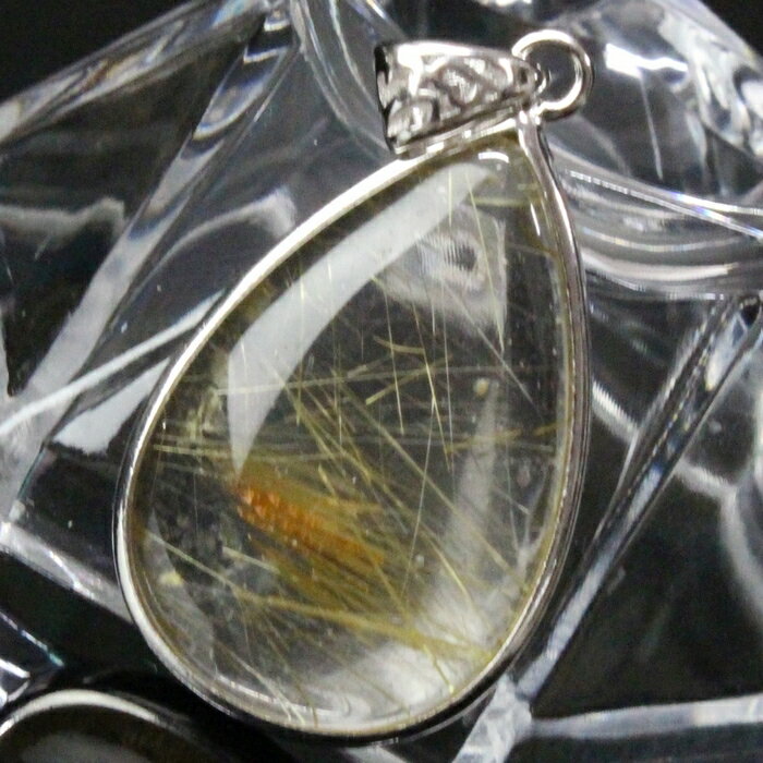 【一級品の輝き 厳選一点物】ルチルクォーツ ペンダント 金針水晶 原石 ルチルクォーツ ペンダントトップ ネックレス ルチルクォーツペンダント パワーストーン ...