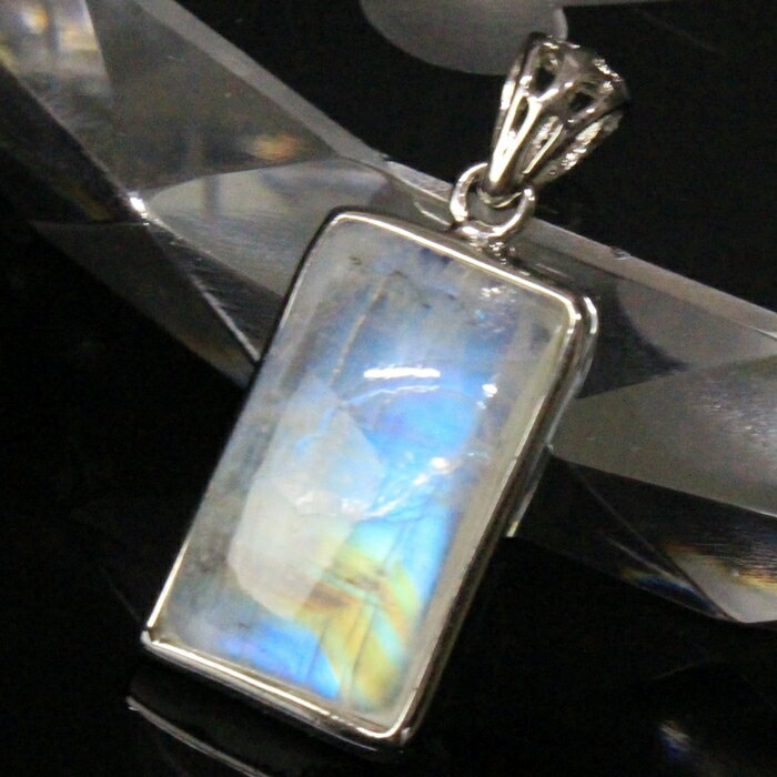 【一級品の輝き 厳選一点物】ムーンストーン ペンダント ブルームーンストーン ムーンストーン ネックレス ペンダントトップ Pendant ムーンストーンペンダ...