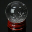 【厳選品質 透明度高い一点物 34mm 天然 水晶玉】 クリスタル クォーツ 水晶 丸玉 原石 浄化 魔除け 浄化用水晶 球体 置物 台座 水晶球 天然水晶 水...