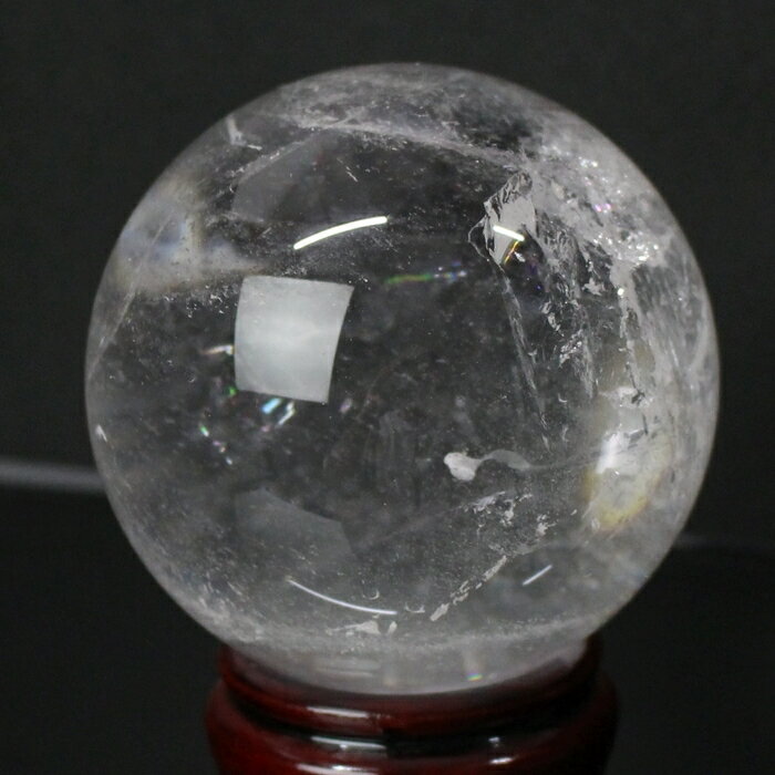 【厳選品質 透明度高い一点物 大玉 81mm 天然 水晶玉】 クリスタル クォーツ 水晶 原石 丸玉 浄化 占い 浄化用水晶 球体 置物 台座 水晶球 天然水晶...