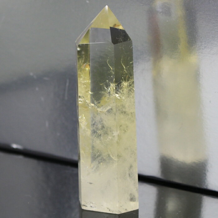 【一級品の輝き 厳選一点物】シトリン ポイント 黄水晶 金運 幸運 Citrine 金 ゴールド シトリン 置物 石 鉱石 原石 柱 ポイント Point シト...