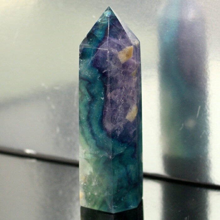 【高品質厳選一点物】フローライト ポイント 蛍石 フローライト 原石 置物 石 鉱石 柱 ポイント クラスター インテリア Point フローライトポイント パ...