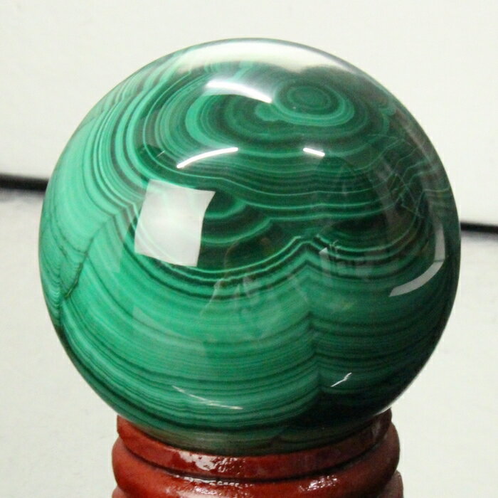 【49mm】マラカイト 丸玉【最高グレード一級品】 Malachite 孔雀石 マラカイト 原石 Circle Ball 玉 球体 水晶玉 球 置物 水晶球 大...