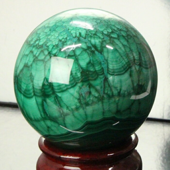 【品質に自信あり 一点物現物 大玉 54mm】マラカイト 丸玉【最高グレード一級品】 Malachite 孔雀石 マラカイト 原石 球体 水晶玉 置物 球 大玉...