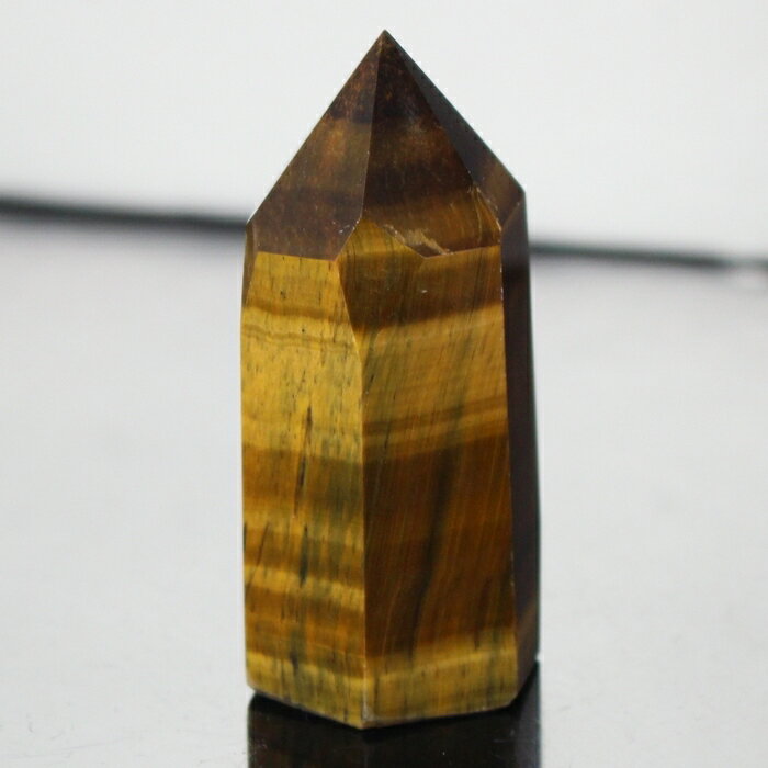 【一級品厳選一点物】タイガーアイ ポイント 金運 幸運 勝負運 Tigereye キャッツアイ タイガーアイ 原石 柱 ポイント 置物 石 鉱石 Point タ...