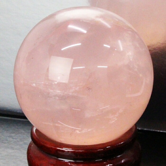 【高品質天然石 一点物現物 55mm】ローズクォーツ 丸玉 ピンク Rose Quartz ローズクォーツ 原石 球体 丸玉 水晶玉 ローズクォーツ丸玉 メンズ...