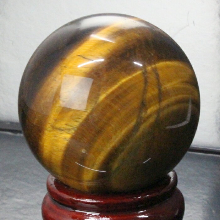 【一級品の輝き 厳選一点物 58mm】タイガーアイ 丸玉 金運 幸運 勝負運 虎 Tigereye キャッツアイ 虎目石 タイガーアイ 原石 球体 水晶玉 置物...