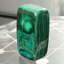 【一級品の輝き 厳選一点物】マラカイト 原石 孔雀石 Malachite マラカイト タンブル お守り 魔除け 磨き原石 お守り石 厄除け【巾着袋付き】 マラカ...