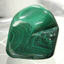 【透明感抜群 一点物】マラカイト 原石 孔雀石 Malachite マラカイト タンブル お守り 魔除け 磨き原石 お守り石 厄除け【巾着袋付き】 マラカイト原...
