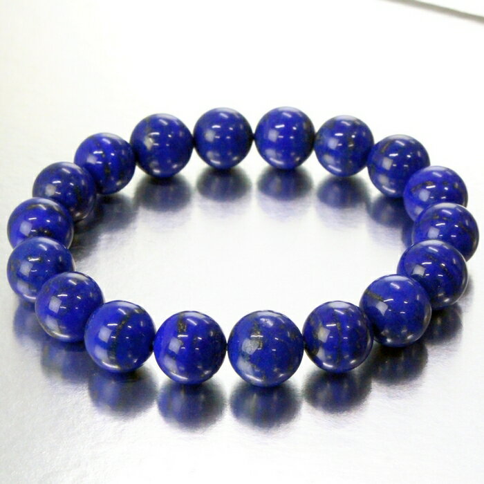 【高品質 一点物販売 11mm】ラピスラズリ ブレスレット 青金石 ラピスラズリ 聖石 ブレスレット 最強 魔除け グッズ 破邪 ラピスラズリブレスレット パワ...
