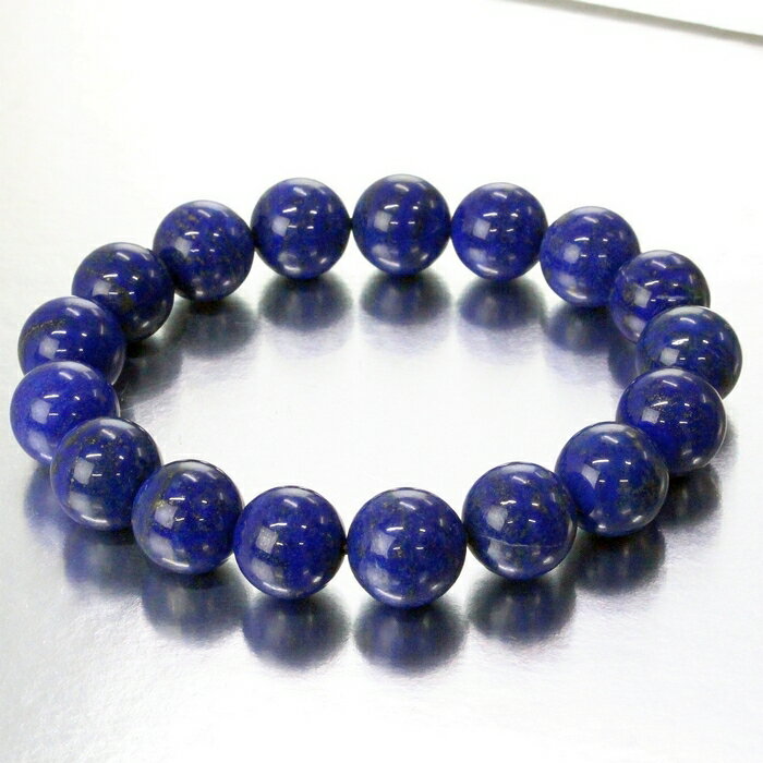 【一級品の輝き 厳選一点物 12mm】ラピスラズリ ブレスレット 青金石 ラピスラズリ 聖石 ブレスレット 最強 魔除け グッズ 破邪 ラピスラズリブレスレット...