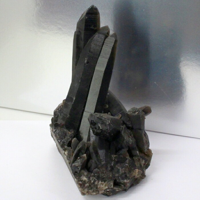 【一級品の輝き 厳選一点物】【大きいサイズ】モリオン クラスター 魔除け グッズ お守り 浄化 浄化用 黒水晶 モリオン 原石 クラスター ラフ 石 モリオンク...